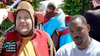 Behind the Scenes: Aladdin Crosswalk the Musical w/ Will Smith