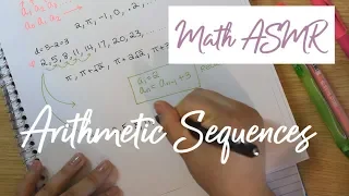 *soft spoken* math asmr | Arithmetic Sequences- Recursive and Explicit Formulas