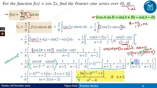 21 Fourier Series | Half Range Fourier Sine Series - Part 1