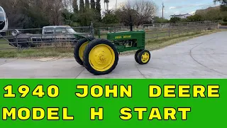 John Deere Model H Start