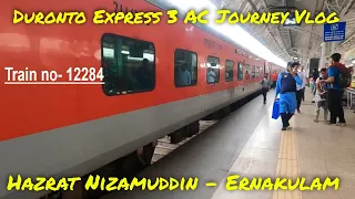 12284/Hazrat Nizamuddin - Ernakulam Duronto Express 3 AC Journey Vlog | हज़रत निज़ामुद्दीन एरणाकुलम