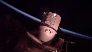 SpaceX CRS-9 Dragon berthing to the ISS