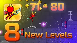 Stick Adventure | Red Stickman NEW LEVELS + FAILS (Levels 71 - 80)