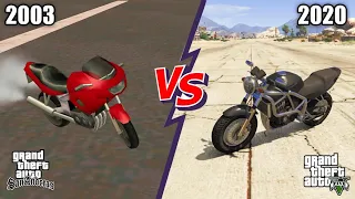 GTA 5 PCJ-600 VS GTA SAN ANDREAS PCJ-600 (WHICH IS BEST? )