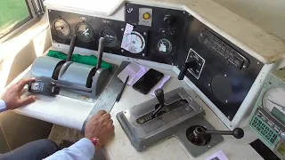 Furious Diesel Engine Loco Cab Ride, Inside Alco WDG3A Goods Locomotive roaring at 100KMPH!!!