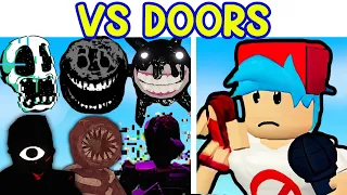 Friday Night Funkin' VS DOORS | Rush, Figure, Seek, Glitch (Roblox DOORS 1 to 100) (FNF Mod)