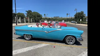 Cruising Havana in a ’56 Ford Fairlane Convertible