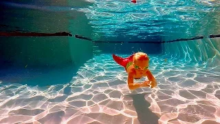 Mermaid Swimming in the pool