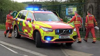 **HELICOPTER CREW RUSHING TO CAR!** EPIC Volvo XC90 + Police cars responding