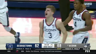 Joey Calcaterra 14 Clutch Points in the 2nd Half | Full Highlights for UConn vs Georgetown 12-20-22