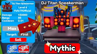 🤩NEW DJ TITAN SPEAKERMAN! DAMAGE 150K!😨 - Toilet Tower Defense | EP 70 (PART 1)