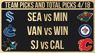 NHL Picks & Predictions Today 4/18/24 | NHL Picks Today 4/18/24 | Best NHL Bets