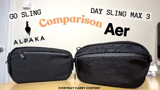 Alpaka Go Sling & AER Day Sling Max 3 - COMPARISON - Which One Should You Buy?