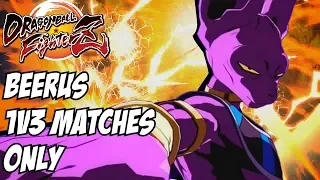 Dragon Ball FighterZ Lord Beerus 1 vs 3 Online Matches Gameplay with a Dramatic Finish