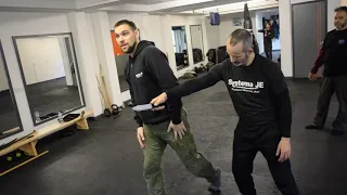 How hit out knife from a hand? Defence against knife attack. Systema seminar in Jersey