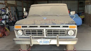 First Start in 30 Years.  1977 Ford F-150 Custom w/Dump Bed