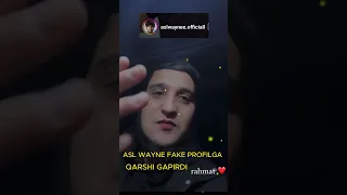 ASL WAYNE FAKE PROFILARGA QARSHI #shorts #aslwaynee