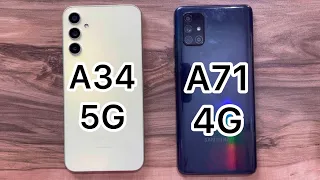 Samsung Galaxy A34 vs Samsung Galaxy A71