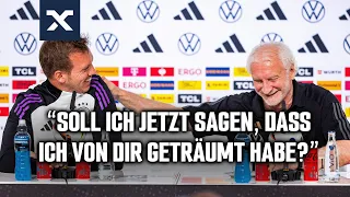 Vom EM-Titel geträumt? Nagelsmann und Völler sorgen bei "Fangfrage" für Lacher | DFB