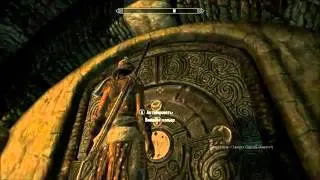 Skyrim-Ветреный Пик Храм Святилище Дверь