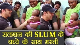 Salman Khan PLAYS with SLUM KID , Video goes VIRAL | FilmiBeat