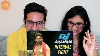 DJ Duvvada Jagannadham Scenes - Interval Fight Scene - Allu Arjun Fight Scenes | REACTION !!!!