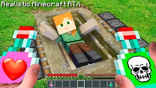 Minecraft in Real Life POV BATTLE or LOVE? - Alex Realistic MInecraft Texture Pack