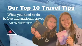 10 Things To Do BEFORE International Travel ✈️