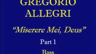 Bass Allegri Miserere Part 1