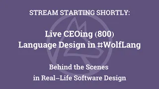 Live CEOing Ep 800: Language Design in the Wolfram Language [Tabular]