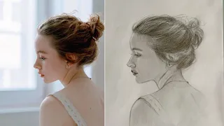 how to draw any side angle portrait for Beginner's Guide to the Loomis Method 🌟