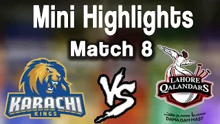 Short Highlights | KHI Kings Vs LHR Qal. | Match 8 | 26 Feb | HBL PSL 2018 | PSL | M1F1