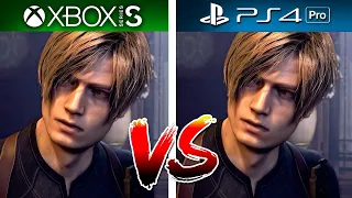 PS4 PRO vs XBOX SERIES S | Comparativo no Resident Evil 4 Remake