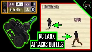 Tryhard attacks a Rank 6 player. RC Tank intervenes. | GTA Online