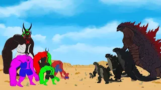 EVOLUTION of GODZILLA vs EVOLUTION of SPIDER HULK: Size Comparison / ANIMATION SKILL