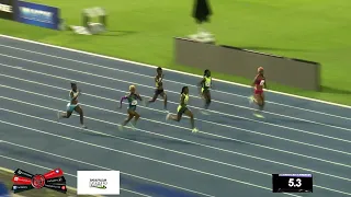 Shockoria Wallace Wins Heat of Women's 100m Dash at Velocity Fest 12