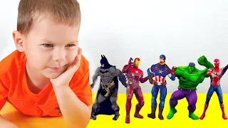 Superheroes Dance with Spiderman Hulk and Batman