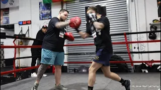 Potential NAOYA INOUE opponent Sam Goodman RAZOR SHARP Padwork!