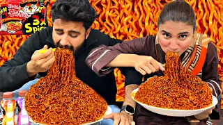 2X SPICY SAMYANG FIRE NOODLES CHALLENGE | EXTREMELY SPICY NOODLES  @ThatWasCrazy