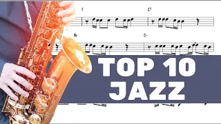 🔴 Top 10 Jazz Tenor Sax Backing Track - For You Play - Non Stop Music