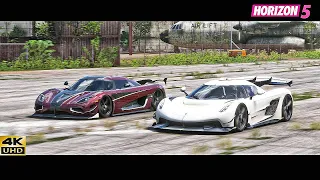 FH5 DRAG RACE! Aventador, Valkyrie, Laferrari, F5, Jesko, Chiron, ONE1, Rimac, Nevera, Veyron, P1