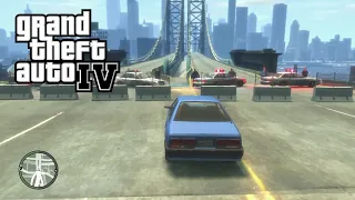 GTA IV - crossing the 6 star wanted bridge *MUST WATCH*