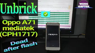Flash unbrick oppo A71 mediatek (CPH1717)