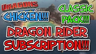Dragons - Rise Of Berk #76: DRAGON RIDER SUBSCRIPTION!!! CLASSIC PACK!!! CHICKEN!!!
