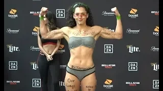 Alejandra Lara vs. Taylor Turner - Weigh-in Face-Off - (Bellator 225: Mitrione vs. Kharitonov 2)