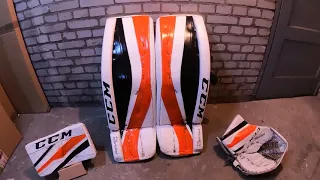 CCM Goalie Equipment Plastidip Paint Job