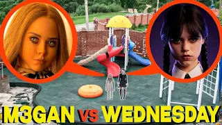 أهرب بسرعة M3GAN vs Wednesday Addams إذا رأيت