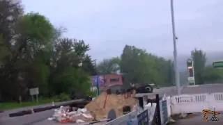 Сбит вертолёт в киеве Славянск 04 05 2014 Шквальный огонь по вертушке