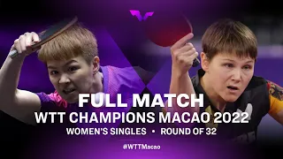 FULL MATCH | CHEN Szu-Yu vs Nina MITTELHAM | WS R32 | WTT Champions Macao 2022