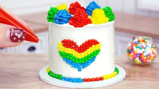 Rainbow Magic 🌈 Miniature Rainbow Cake Decorating | 1000+ Perfect Ideas By Mini Cakes Baking